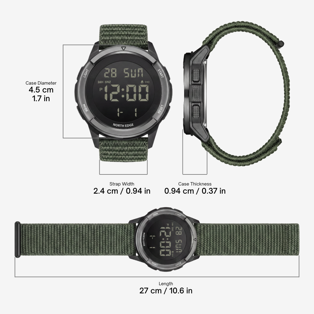 NorthEdge 45 — Carbon Fiber Digital Adventure Watch