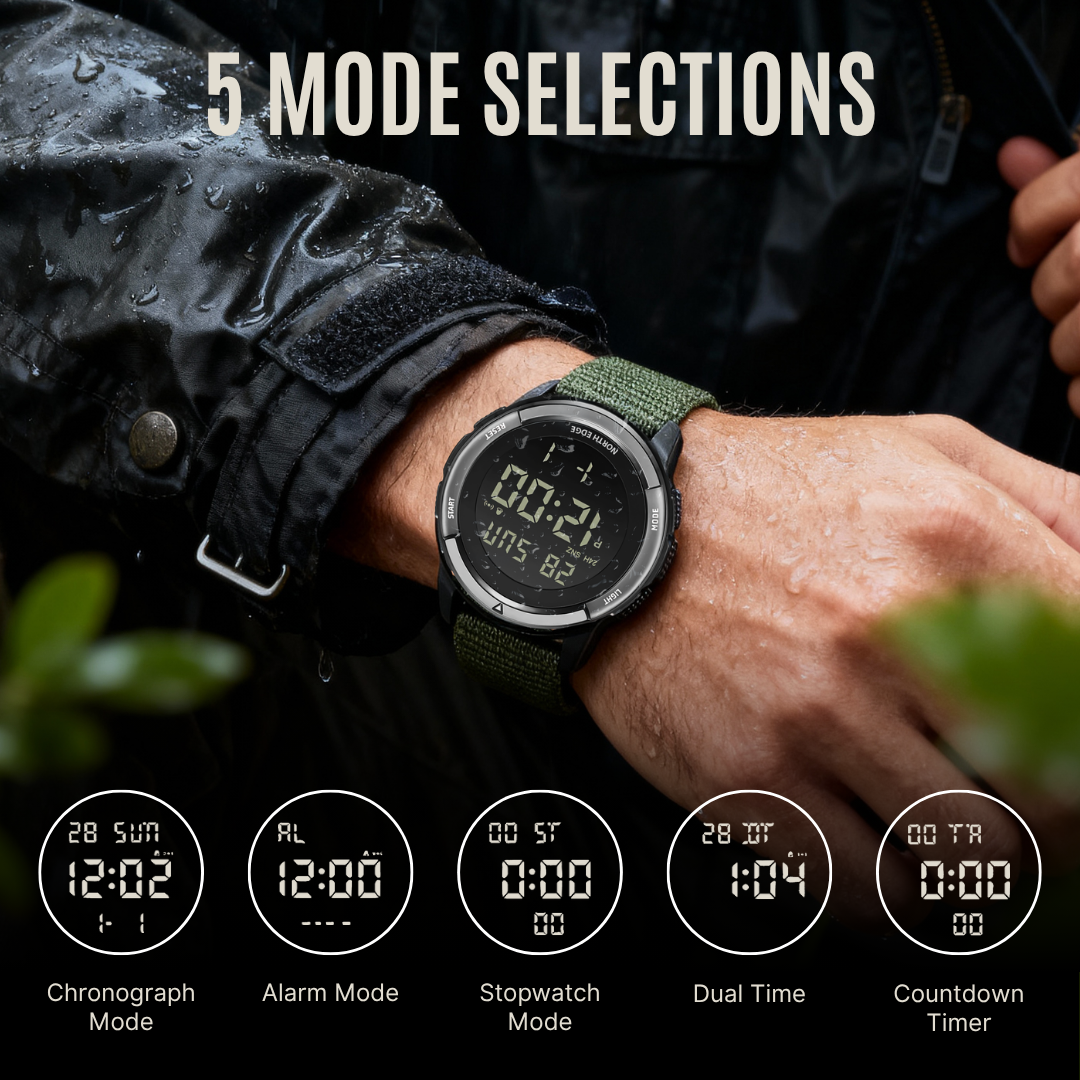 NorthEdge 45 — Carbon Fiber Digital Adventure Watch