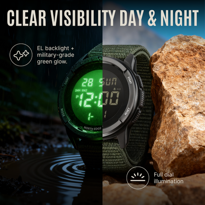 NorthEdge 45 — Carbon Fiber Digital Adventure Watch