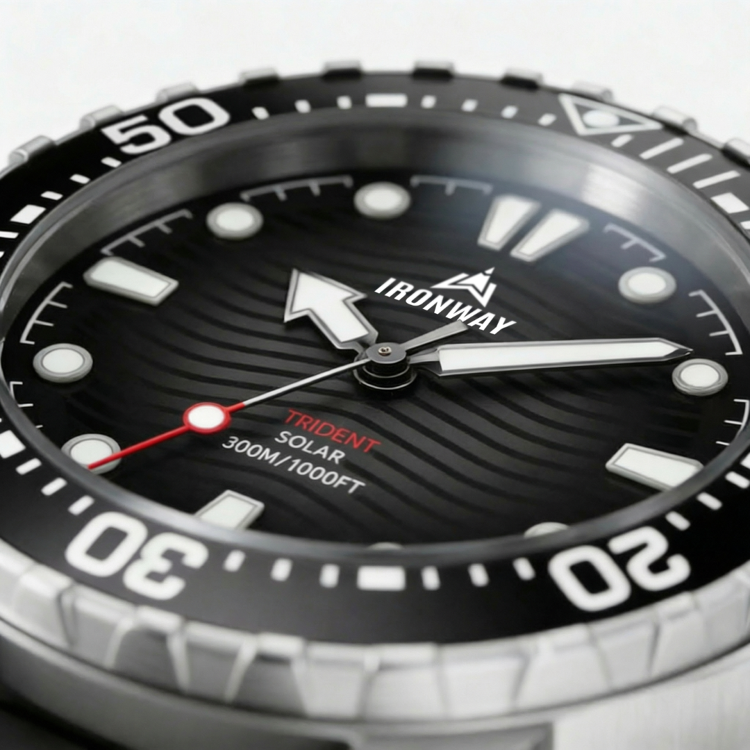 Ironway Trident 300 — Solar 30ATM Dive Watch