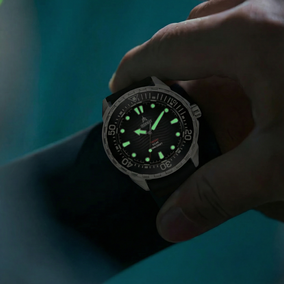 Ironway Trident 300 — Solar 30ATM Dive Watch