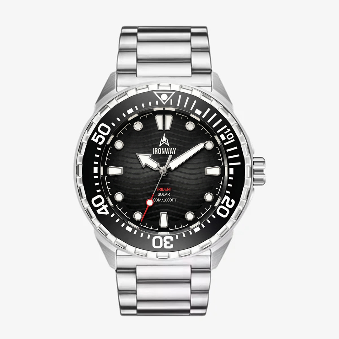 Ironway Trident 300 — Solar 30ATM Dive Watch