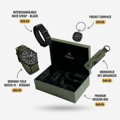 Ironway Field Watch 41 — Built for Every Condition