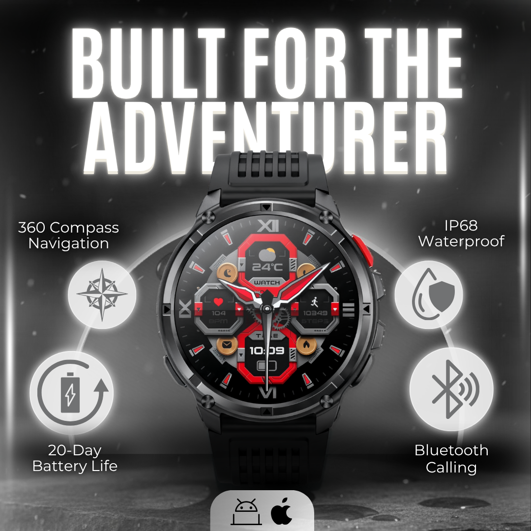 Ironway Apex Pro — Tactical Outdoor Smartwatch