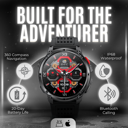 Ironway Apex Pro — Tactical Outdoor Smartwatch